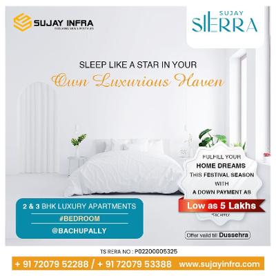 2 and 3bhk flats for sale in bachupally | Sujay Infra